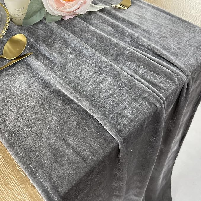 Luxurious Velvet Table Runner, 10ft Wedding Reception Decorations, 20x120inch - Image 4