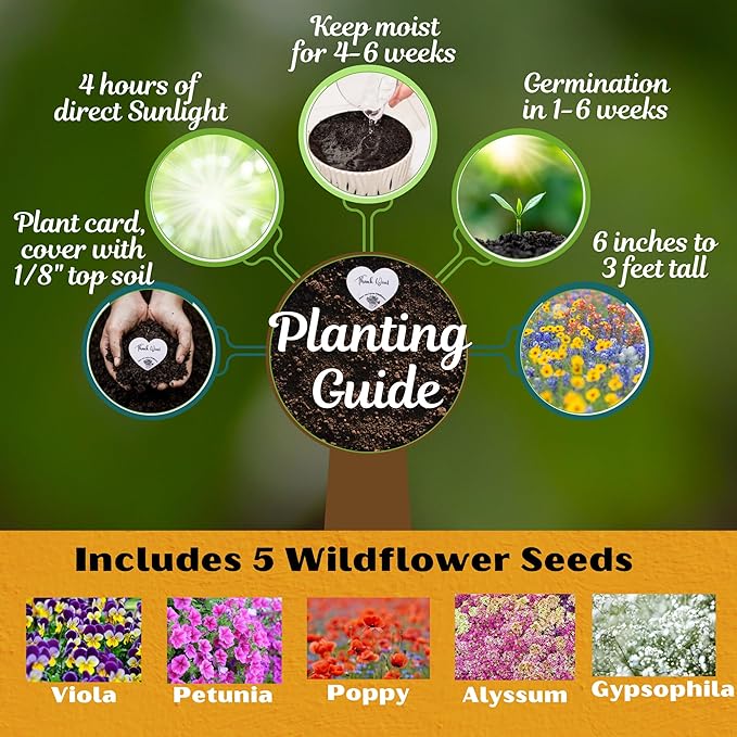 50 Plantable Seed Paper Hearts - Image 6