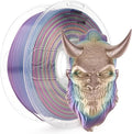 AMOLEN Silk PLA 3D Printer Filament, Shiny Multicolor Kingfisher Rainbow PLA by AMOLEN