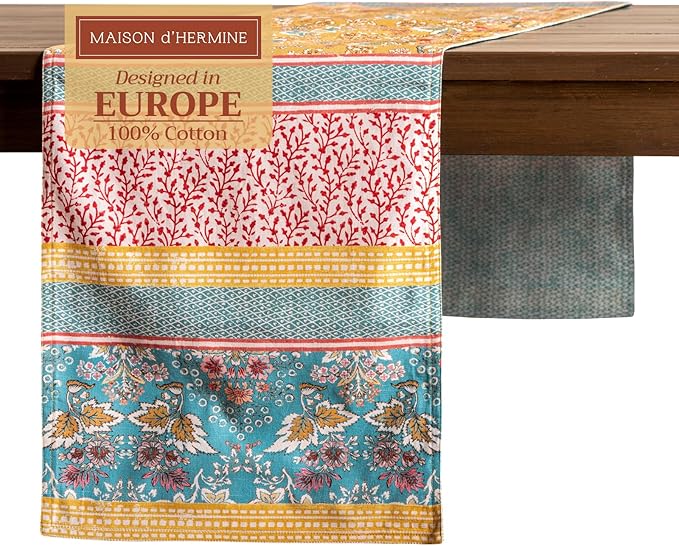 Maison d' Hermine Table Runner 100% Cotton Double Layer Table Runners 72 inches by MaisondHermine