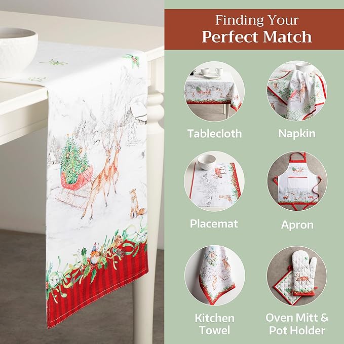 Maison d' Hermine Table Runner 100% Cotton Double Layer Table Runners 72 inches - Image 5