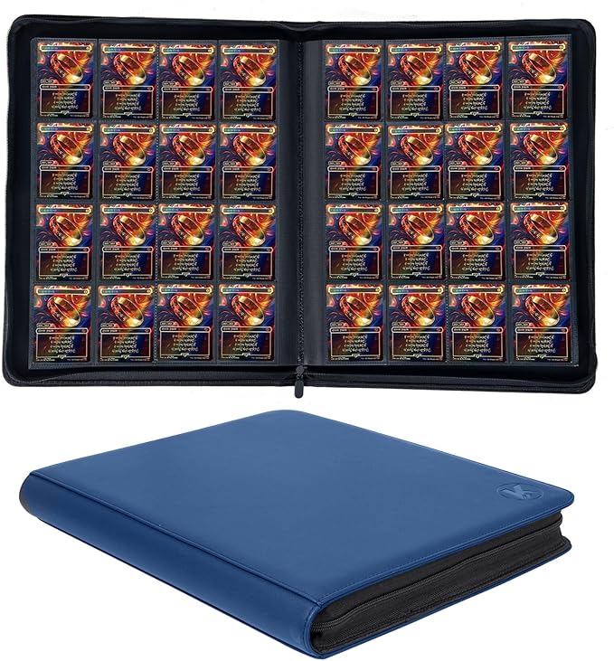 1000+ Pockets Trading Card Binder, 16-Pocket Card Ablum Compatible by KUOOKING