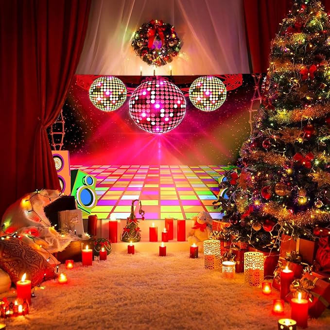 Dance Party Backdrop Retro 80s 90s Theme Stage Dance Ball Music Birthday Party - Image 6