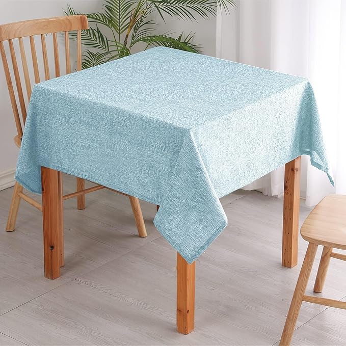 Hiasan 2 Pack Faux Linen Square Tablecloth - Image 2