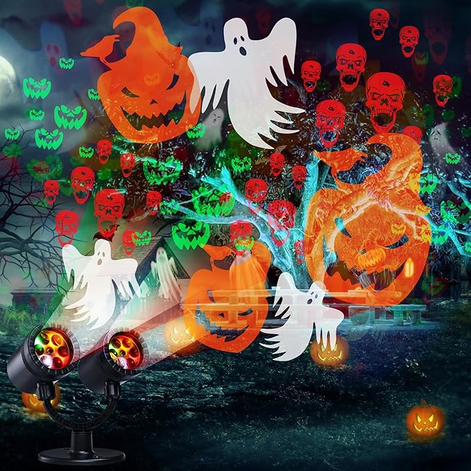 Halloween Lights Projector, Halloween Decorations Lighting Projector, by LYHOPE