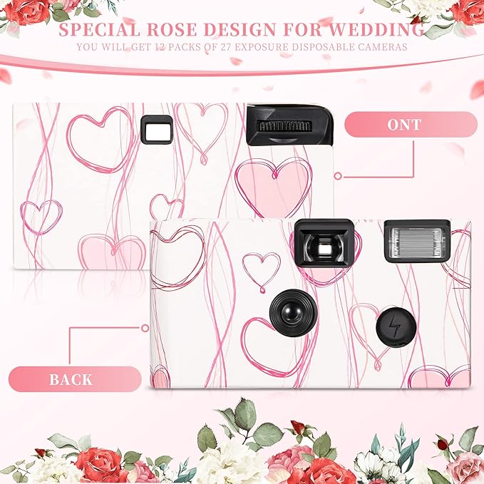 8 Pack Disposable Camera Bulk for Wedding 35mm Film Single Use Camera - Image 4