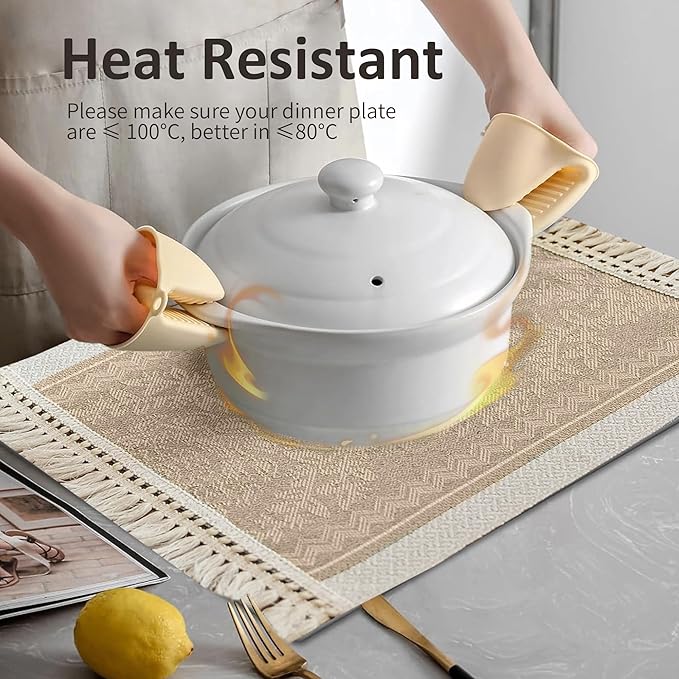 Placemats Set of 4, Waterproof Placemat - Image 2