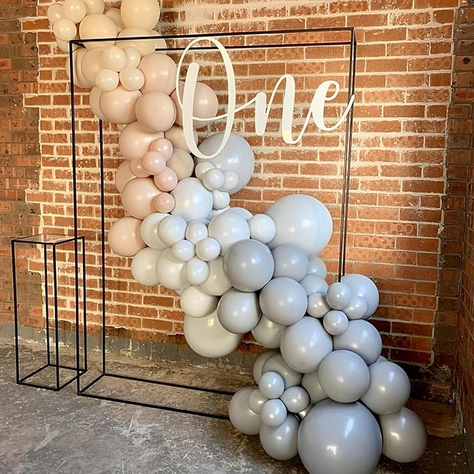 90pack Gray Balloons Different Size 18/12/10/5 Inch Pastel Grey Balloon Garland - Image 4