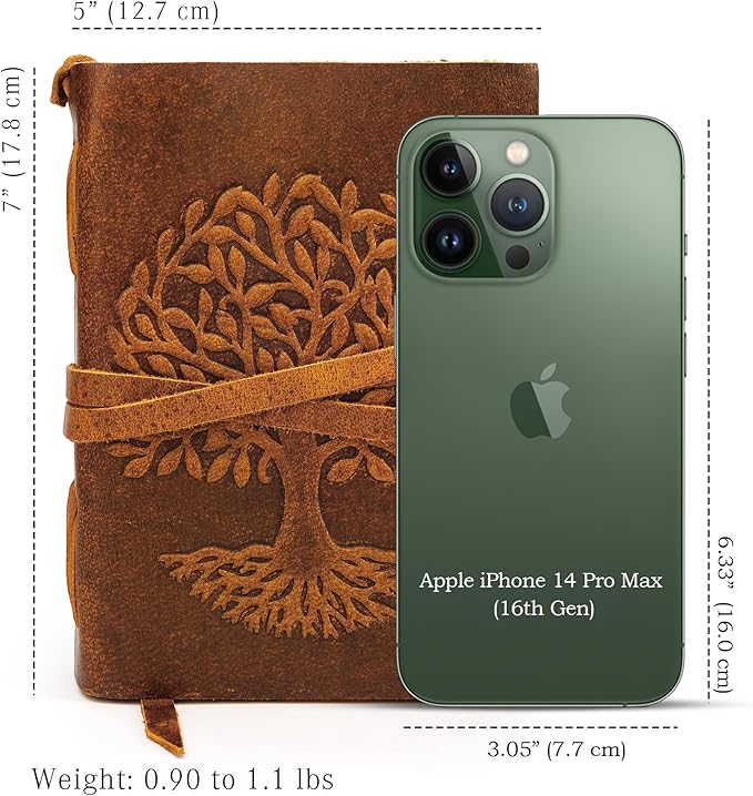 LUXEORIA Tree Of Life Leather Journal - Image 2
