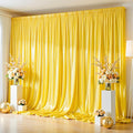 10x10 ft Yellow Gold Glitter Backdrop Curtain by Partisky