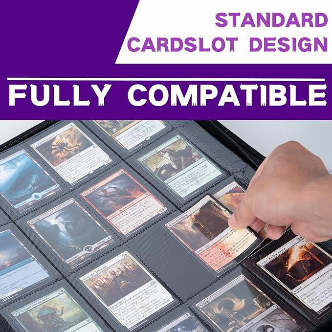 1000+ Pockets Trading Card Binder, 16-Pocket Card Ablum Compatible - Image 6