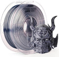 AMOLEN Silk PLA 3D Printer Filament, Dual Color Black Silver PLA 1.75mm by AMOLEN