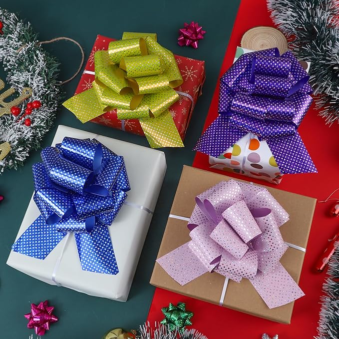 12Pcs Wave Point Wrap Pull Bows Gift Bows - Image 6