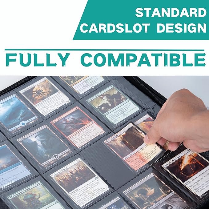 1000+ Pockets Trading Card Binder, 16-Pocket Card Ablum Compatible - Image 6