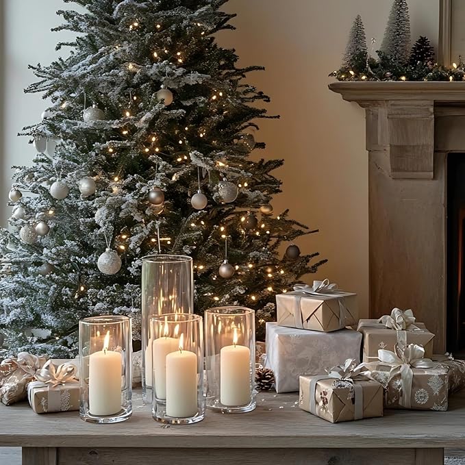 24 Pcs White Pillar Candles - Image 5