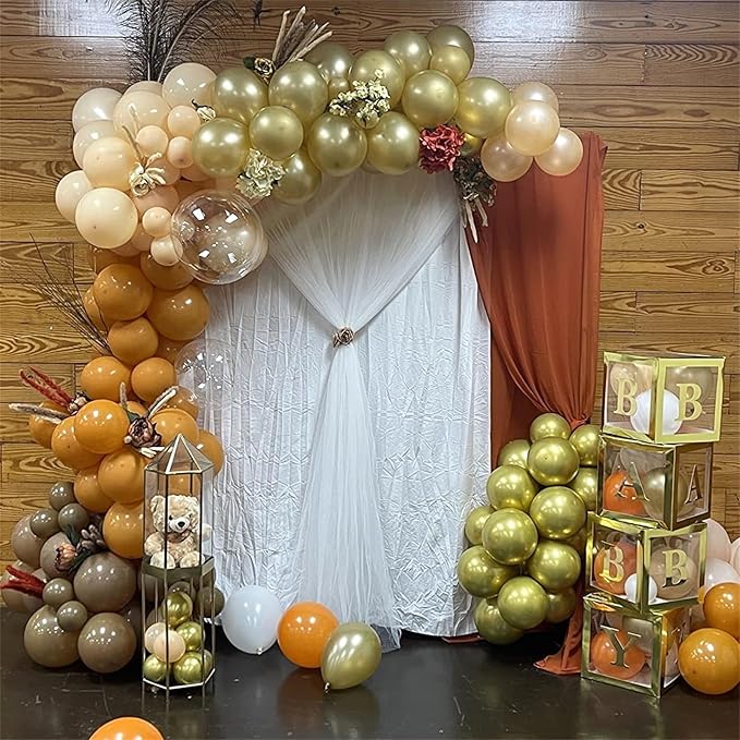 Orange Brown Balloons Set - Image 6