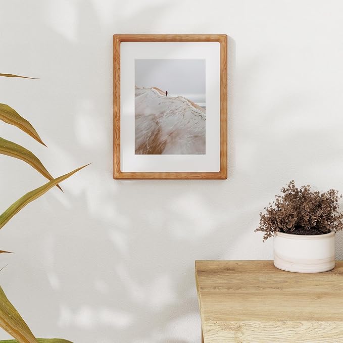 8.5x11 Picture Frame USA-Sourced Natural Cherry Wood Solid Original Wood Photo - Image 6