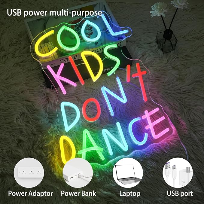 Cool Kids Don't Dance Neon Sign - Image 4