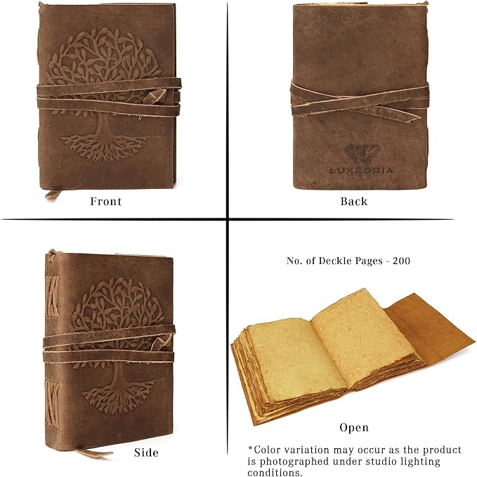 LUXEORIA Tree Of Life Leather Journal - Image 6