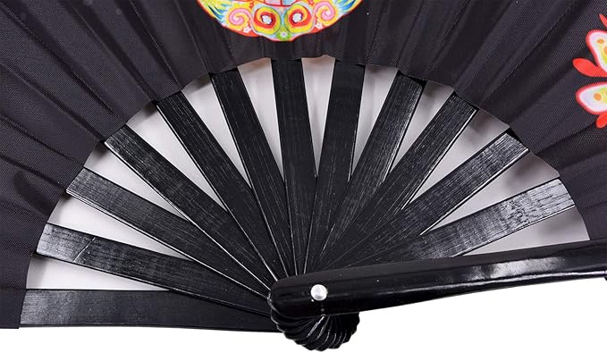 Amajiji Large Folding Hand Rave Fan Popping Fan - Image 8