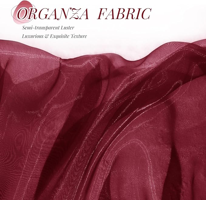 P Pothuiny Sheer Organza Fabric by The Yard, 1 Yard x 60 Inch Wide Bridal - Image 5