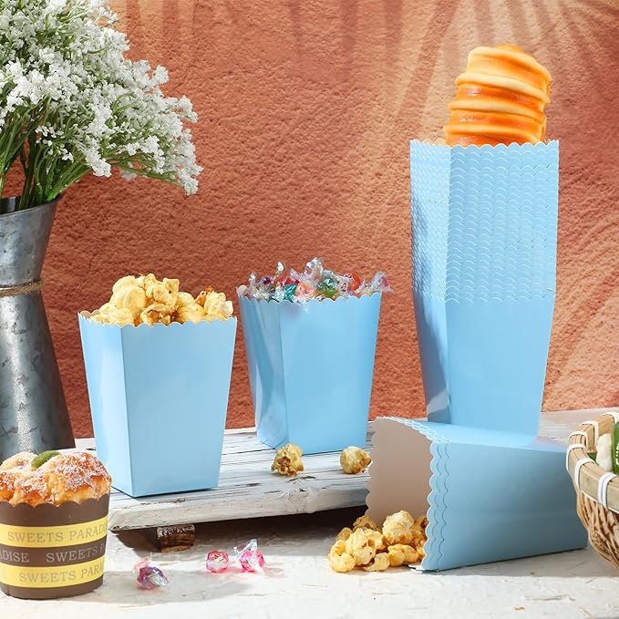 200 Pcs Popcorn Boxes Mini Paper Popcorn Box Cardboard Popcorn Container - Image 5