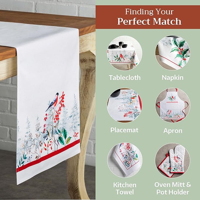 Maison d' Hermine Table Runner 100% Cotton Double Layer Table Runners 72 inches - Image 5