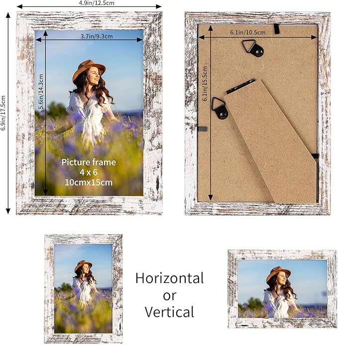 PETAFLOP Wooden Bulk 4x6 Picture Frame Set of 18 - Image 2