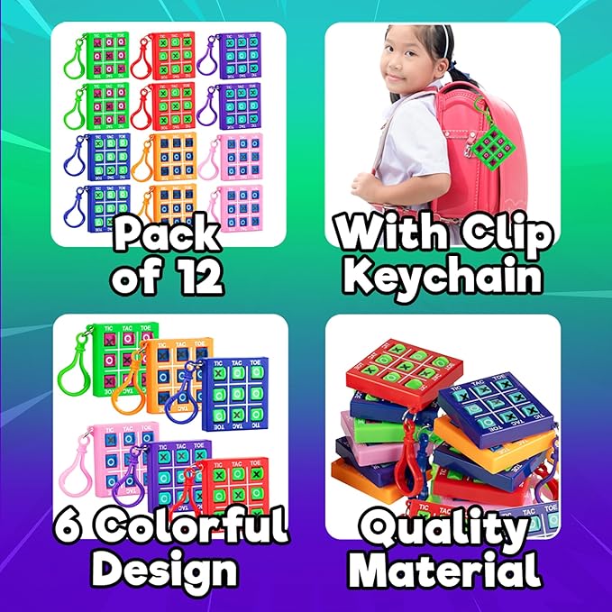 Mini Tic Tac Toe Keychain Games - Image 2