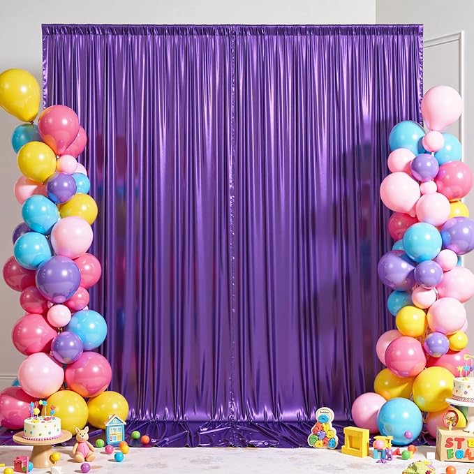 20ftx10ft Purple Sequin Backdrop Curtain Panels - Image 6
