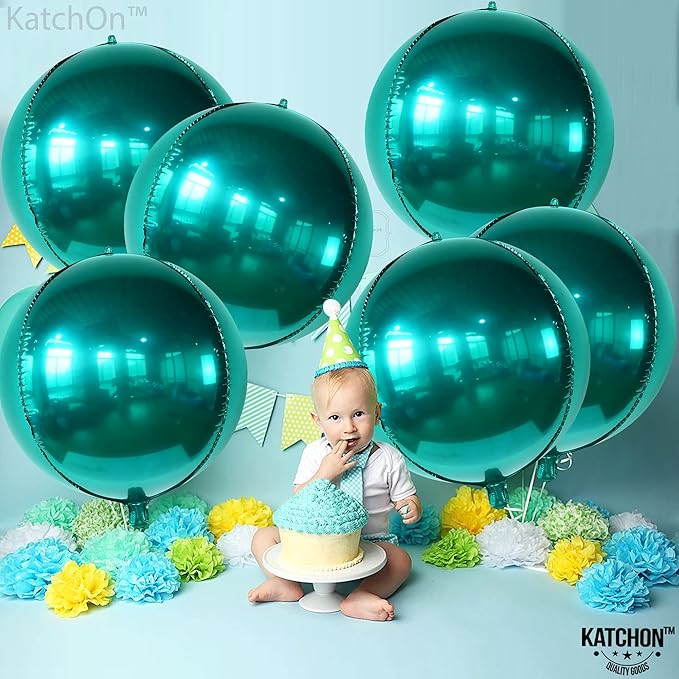 KatchOn, Metallic Emerald Green Balloons - Image 6