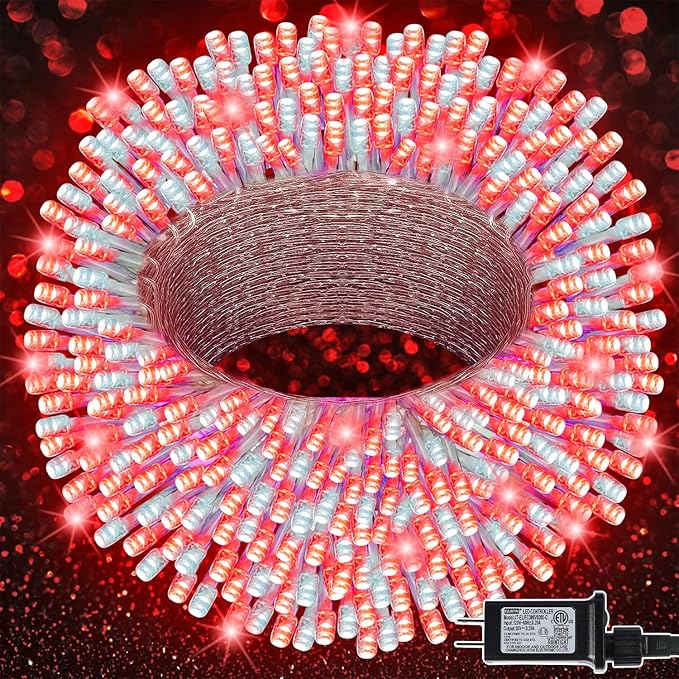 LJLNION 300 LED Christmas Lights, Extra Long 98.5FT Xmas String Lights Outdoor by LJLNION