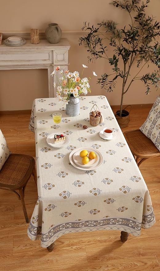 patdrea Designer French Beige Tablecloth - Image 8