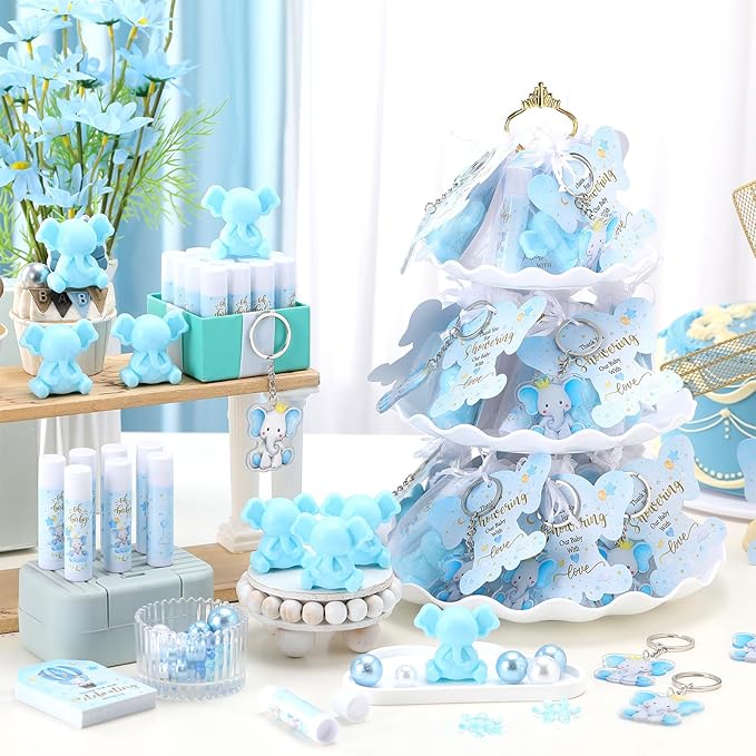 288 Baby Shower Favors Baby Shower Gifts Bulk Lip Balms Soaps Keychains Organza - Image 5