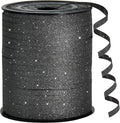 BEISHIDA 500 Yards Black Glitter Ribbon Curling Crimped, Glitter Ribbon Balloon by Beishida