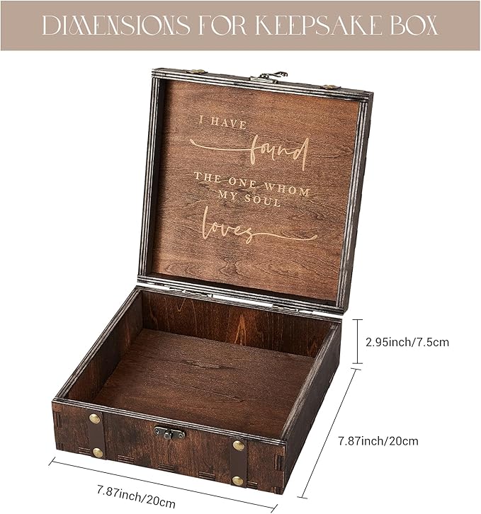 AW BRIDAL Mr and Mrs Wedding Keepsake Box - Image 2