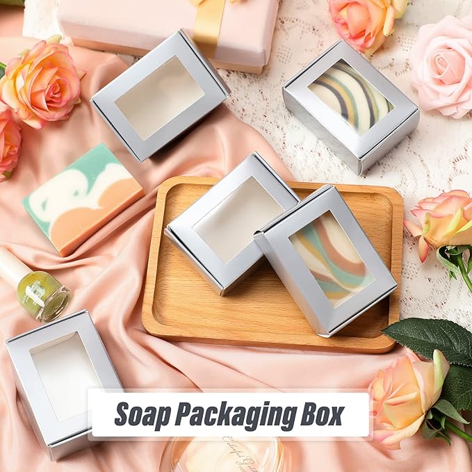 Zonon 30 Pcs Soap Boxes for Homemade Packaging, Mini Kraft Treat Boxes - Image 4