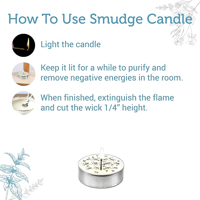 SOUL STICKS 12 Pack Little Smudgies Tealight Candles Smudge Candle - Image 5