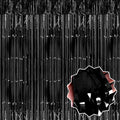 3 Pack Black Foil Fringe Curtains Backdrop, 3.28 x 9.8 Ft Metallic Streamers by LANTIANCHEN