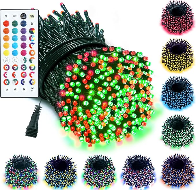200 LED Christmas Lights Color Changing, 35 Colors 66FT Halloween String Lights by Lovelite