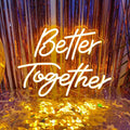Better Together Neon Sign Better Together Wall Decor, Wedding Neon Sign Light by INSNEnNNeonSignsFactory1999