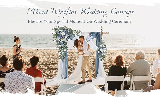 Wedding Arch Flowers with Drapes Kit - Image 2