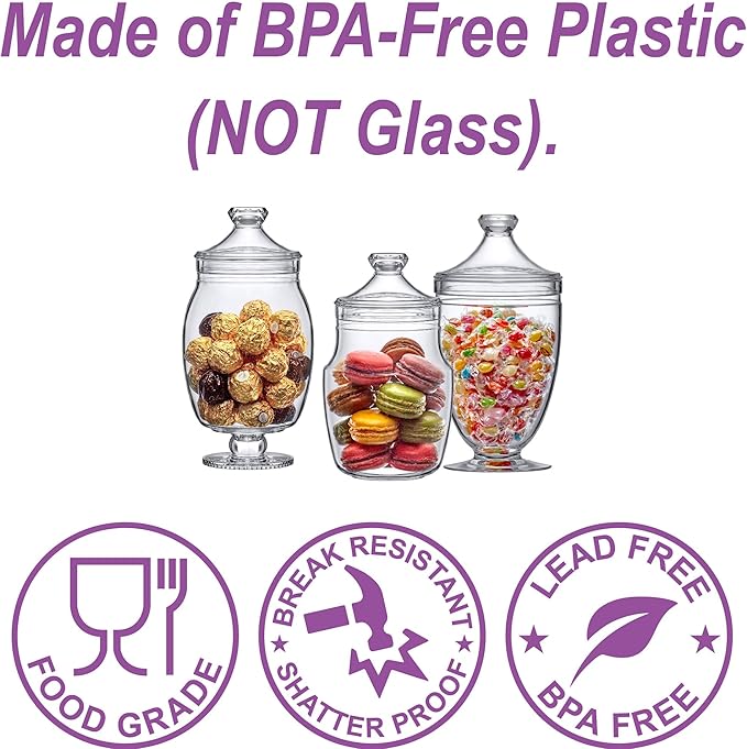 Amazing Abby - Keep - Acrylic Apothecary Jars, Plastic Jars - Image 2