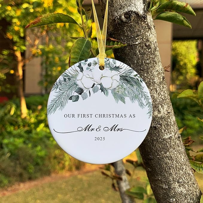 2025 First Christmas Married Ornament, First Year as Mr and Mrs Christmas - Image 6
