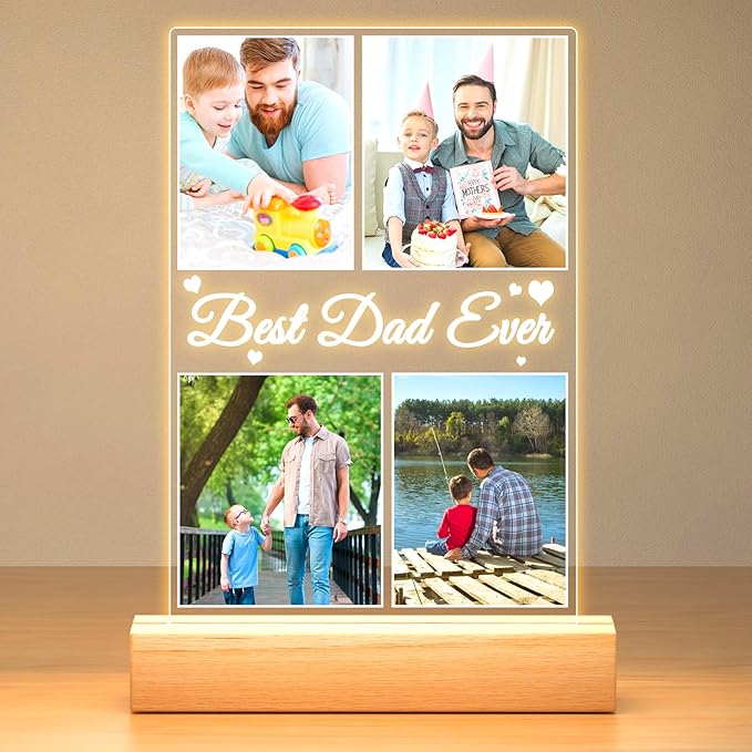 Best Dad Ever Gifts, Custom Collage Picture Frames by Jkolalin
