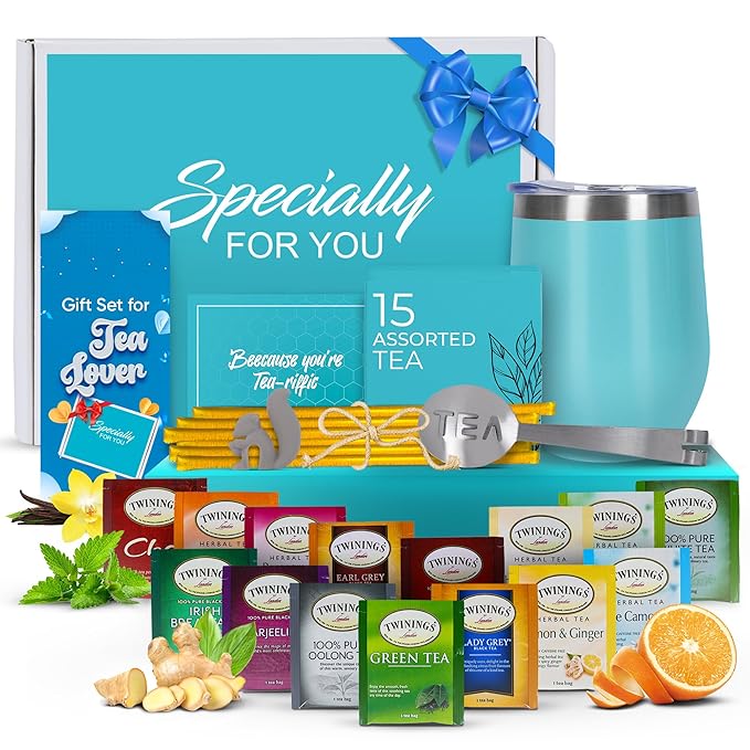 Tea Gifts for Women – Sampler Gift Basket by ModernElegance