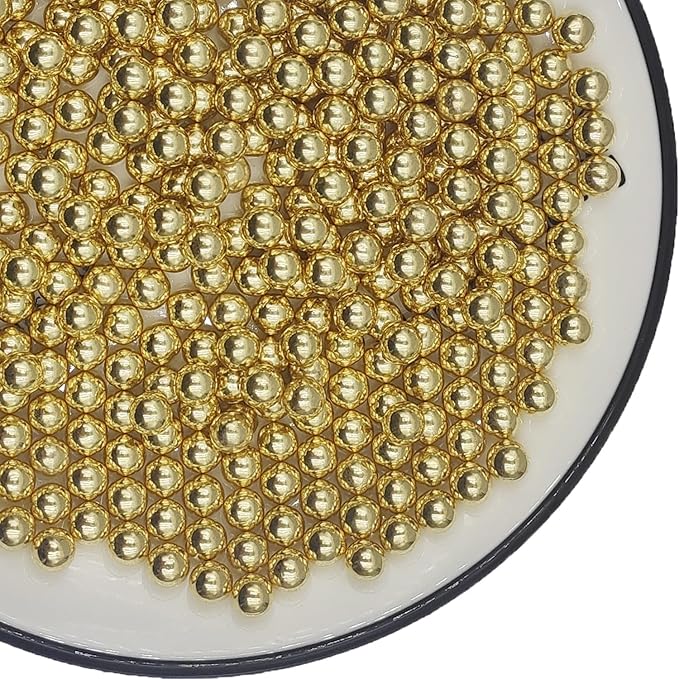Gold Pearl Sugar Sprinkles 3.53 oz, 7mm Candy Pearls Ideal by Clonynix