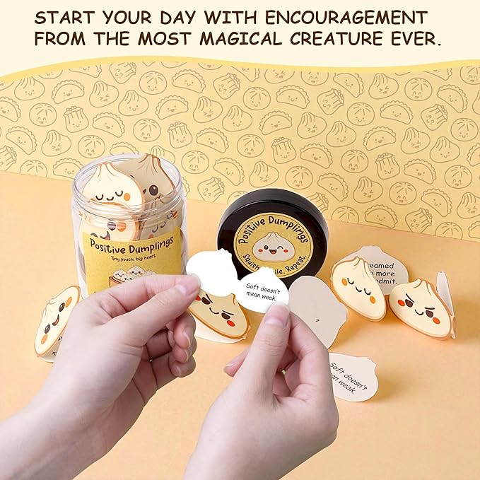 Positive Dumpling Jar – 60 Funny Emotional Uplifting Support Dumplings - Image 3