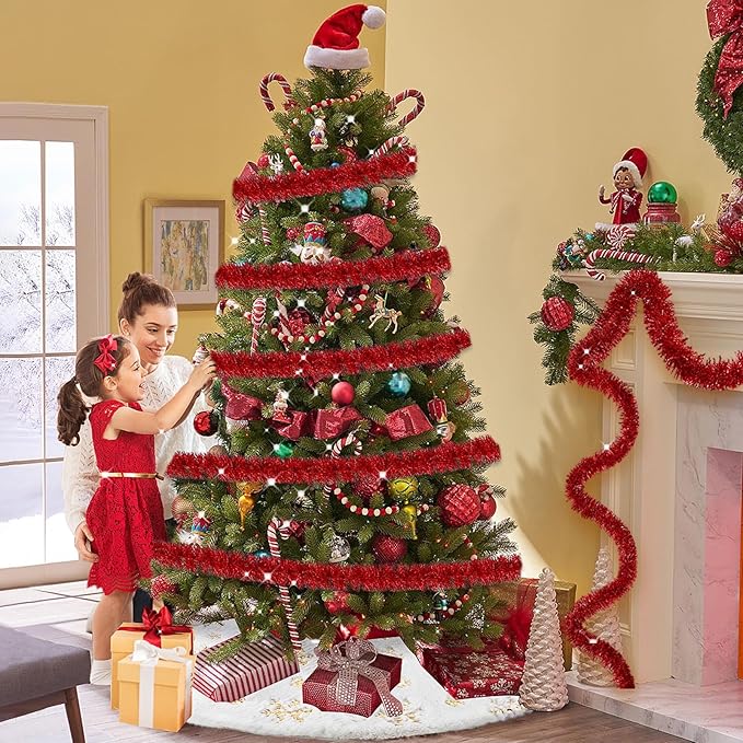 25 Feet Metallic Twist Tinsel Garland - Image 6