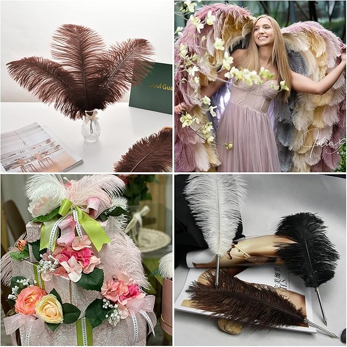 Ballinger Brown Ostrich Feathers Bulk - Image 6